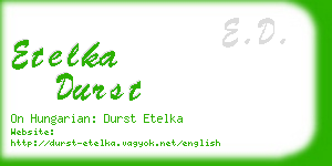 etelka durst business card